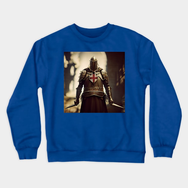 Knights Templar in The Holy Land Crewneck Sweatshirt by Grassroots Green